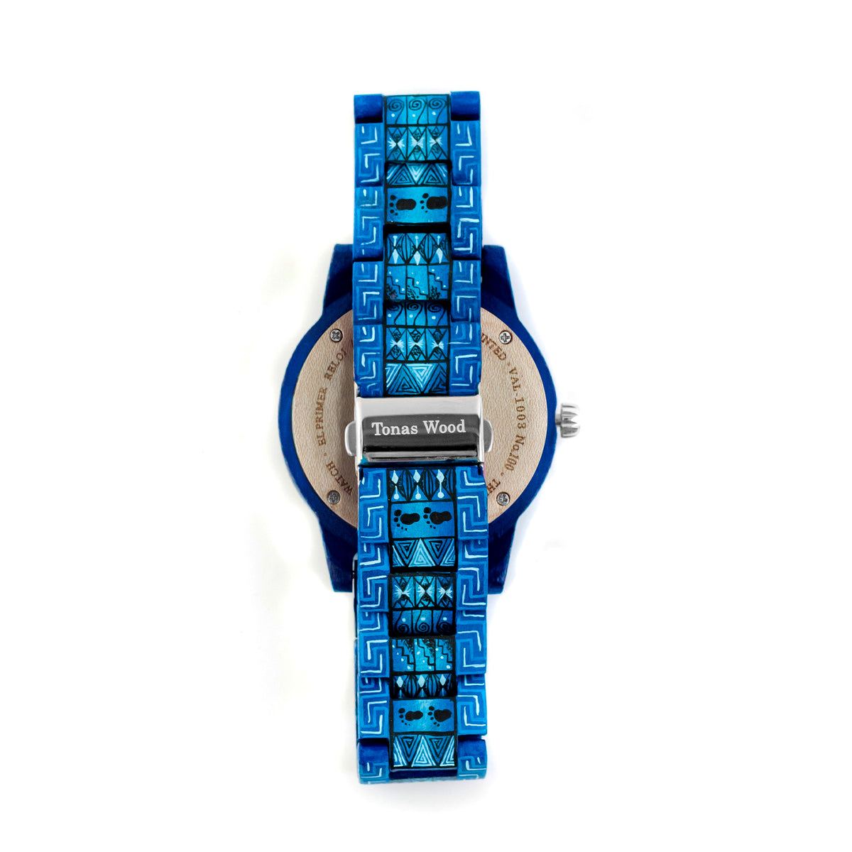 Reloj De Madera Pintado A Mano Tonas Wood reloj-de-madera-pintado-a-mano-tonas-wood